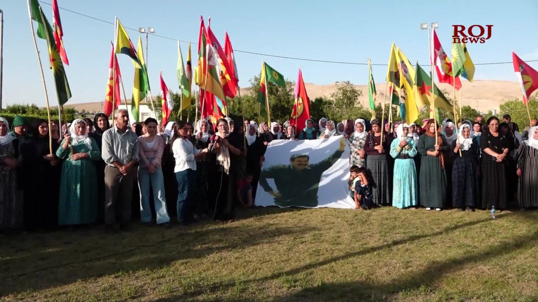 Li Mexmûrê tecrîda girankirî ya li ser Rêber Apo, bi meşekê hate şermezarkirin