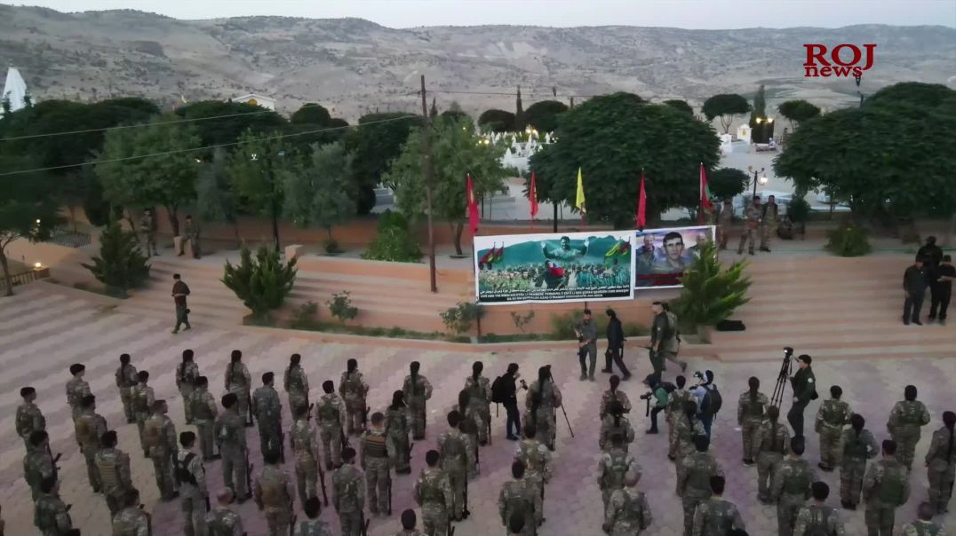 Ji YBŞ, YJŞ û Asayişa Êzidxanê merasîma bîranîna şehîdên fermana 3’yê Tebaxê