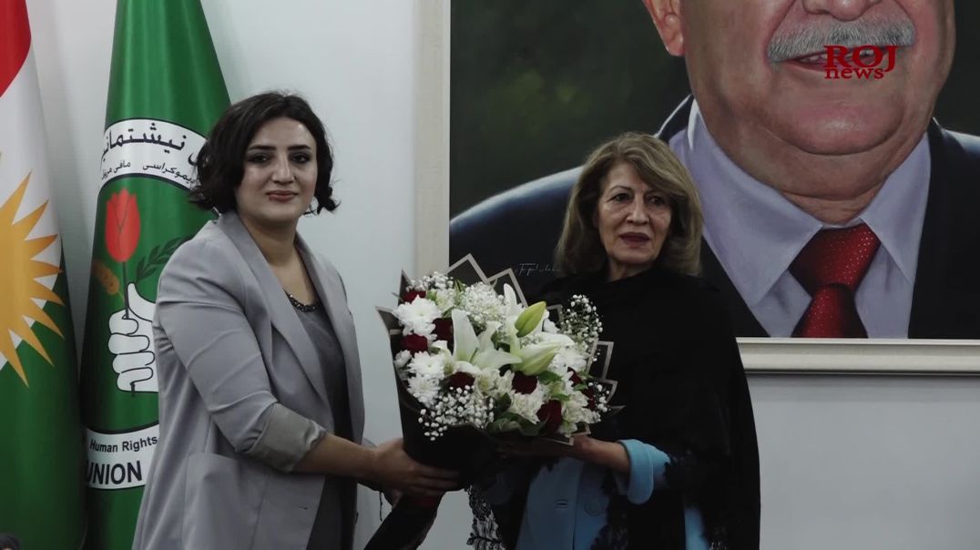 شاندی ژنانی باکووری کوردستان سەردانی شاناز ئیبراهیمی لە سلێمانی کرد