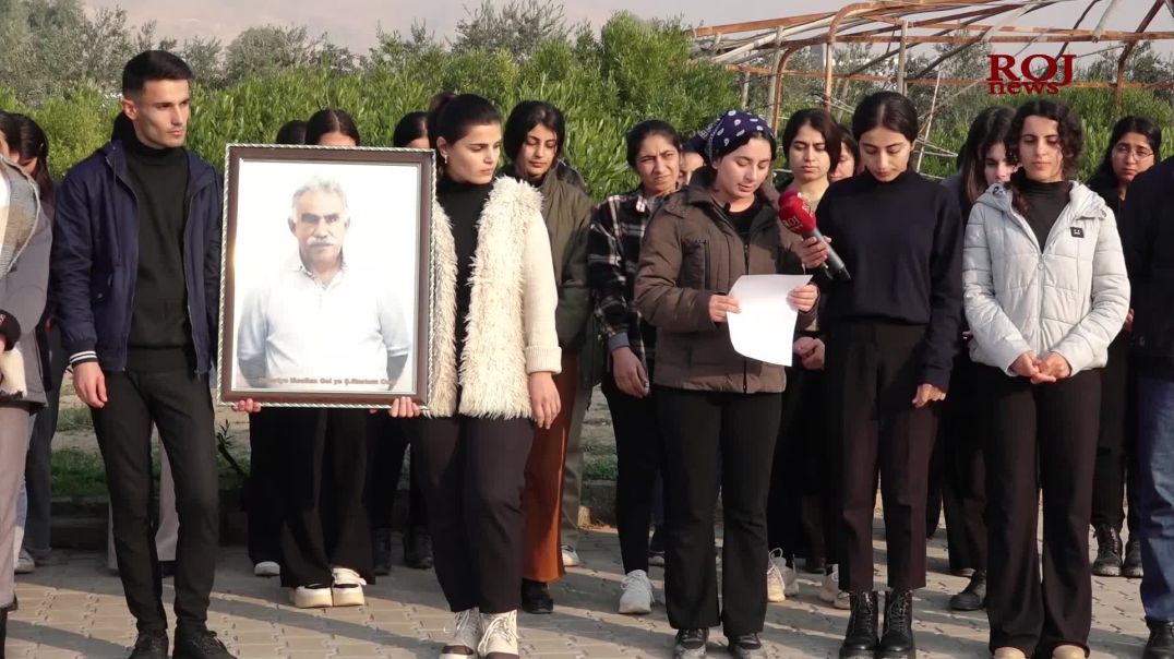 Xwendevanên Peymangeha Şehîd Kerîm Kato tecrîda li ser Rêber Ocalan şermezar kirin