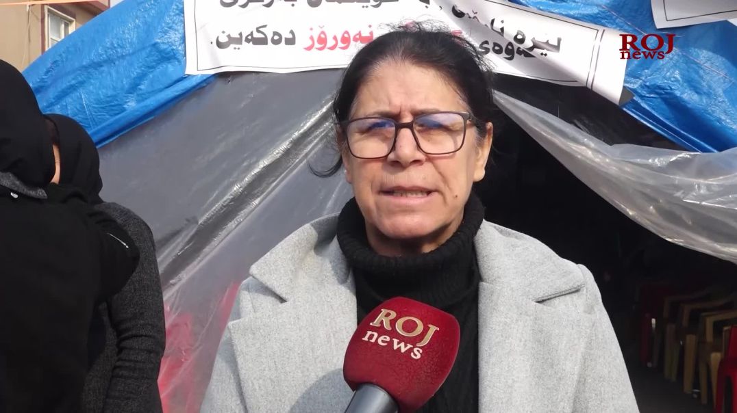 شاندێکی ڕێکخراوەکانی ژنان سەردانی چادری مانگرتوانی گەڕەکى نەورۆزیان کرد