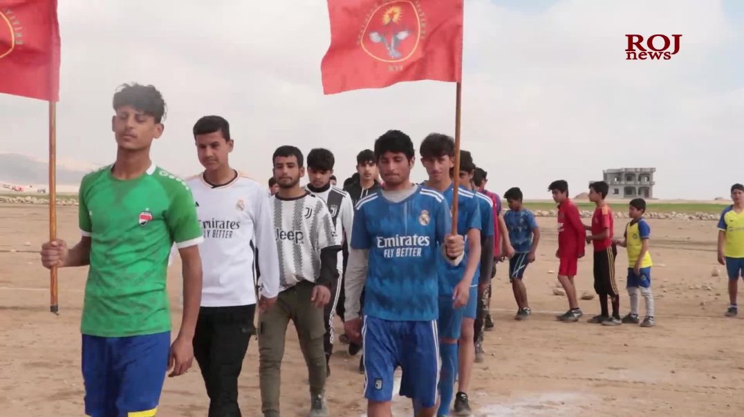 Ciwanên Ereb bi turnuvaya futbolê piştgirî dan ‘Pêngava Azadiyê’