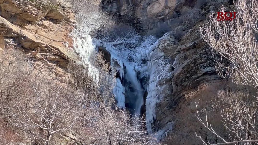 بەرزترین تاڤگەی باشووری كوردستان و عێراق بە هۆی سەرماوە بەستوویەتی