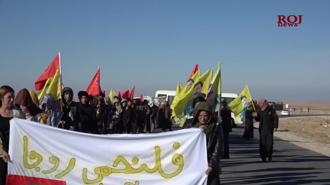 Ciwanên Ereb bi meşekî piştgirî dan berxwedana Rojava