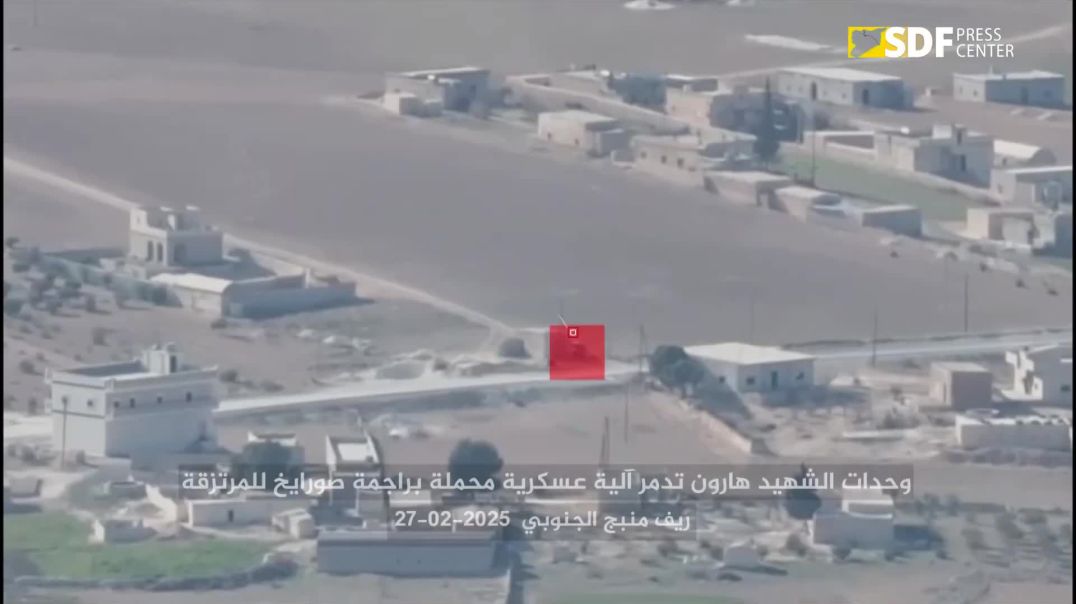 وحدات_الشهيد_هارون_تدمّر_آلية_محمّلة_براجمة_صواريخ_لمرتزقة_الاحتلال