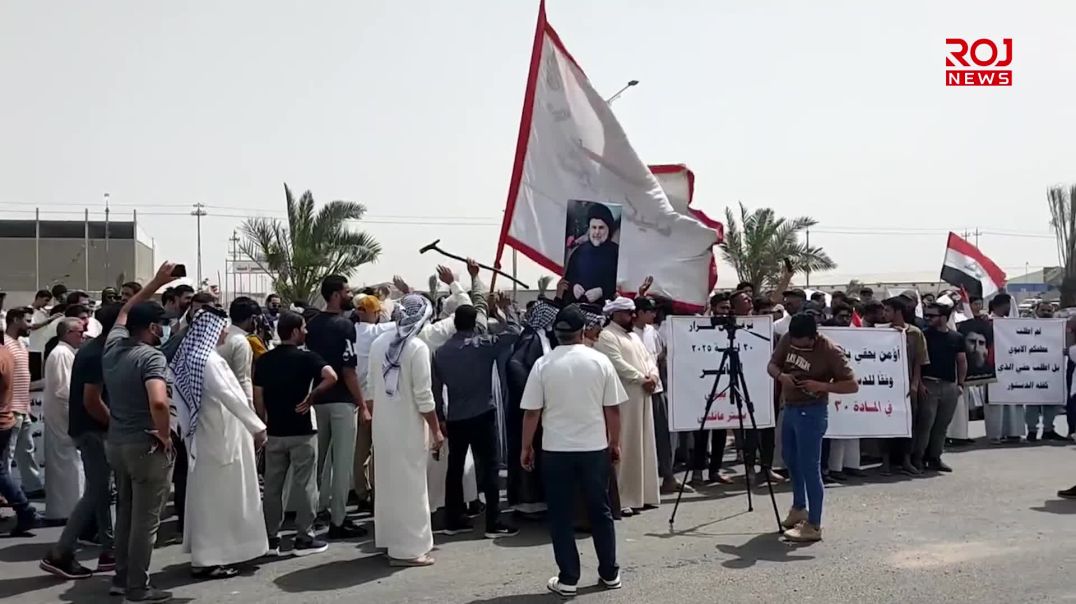 تظاهرات امام مجلس محافظة البصرة