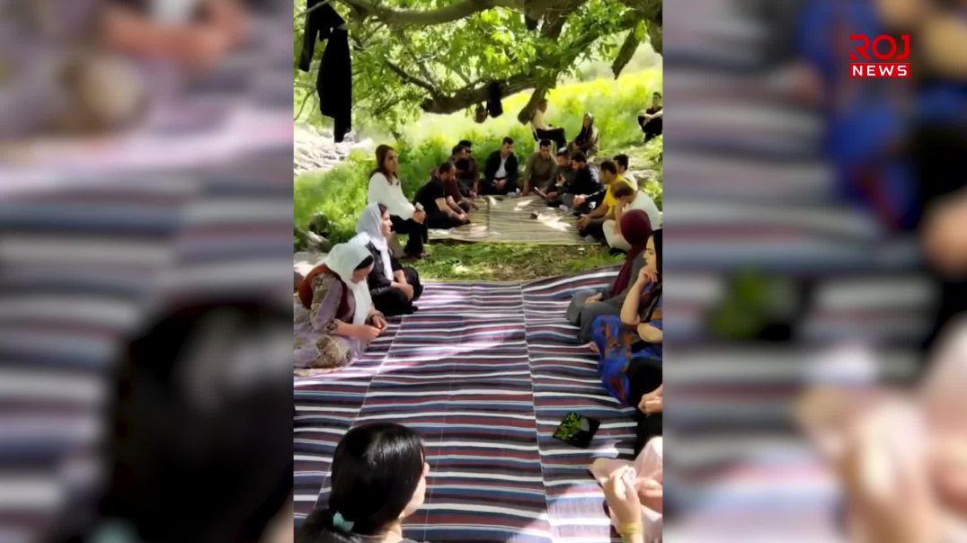 بە بۆنەی ١ـی ئایارەوە نیوەڕۆ خوانێکی خێزانی بۆ کرێکارانی بناری قەندیل ئامادەکرا