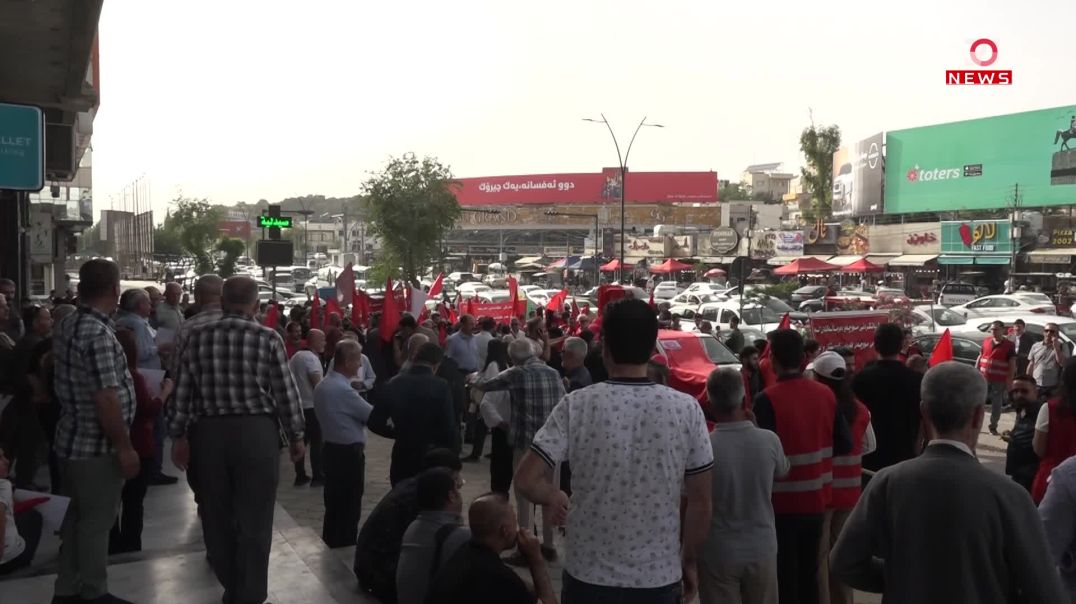 ڕۆژی جیهانی کرێکاران لە سلێمانی بەرز ڕاگیرا