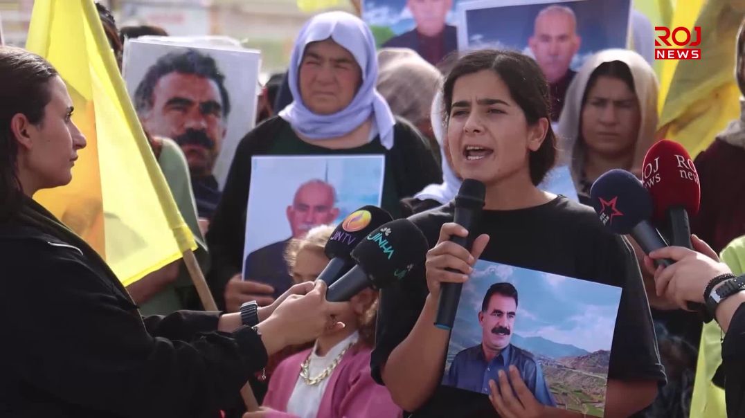 Jinên Êzidî ji bo Rêber Apo meşiyan: Xwe bi fikrê Rêber Apo azad bikin