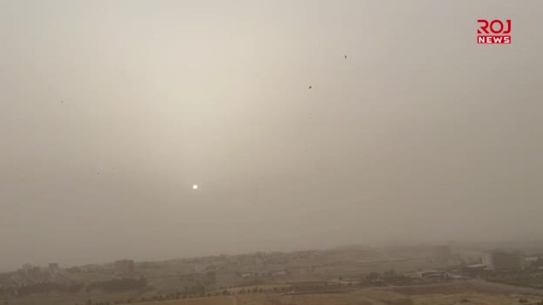 عاصفة غبارية شديدة في السليمانية