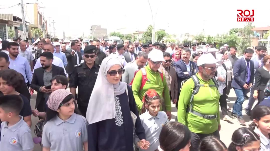 بۆ پاكڕاگرتنى ژینگه‌ هه‌ڵمه‌تى پیادەڕەویی به ‌كۆمه‌ڵ لە هەڵەبجە به‌ڕێوه‌چوو