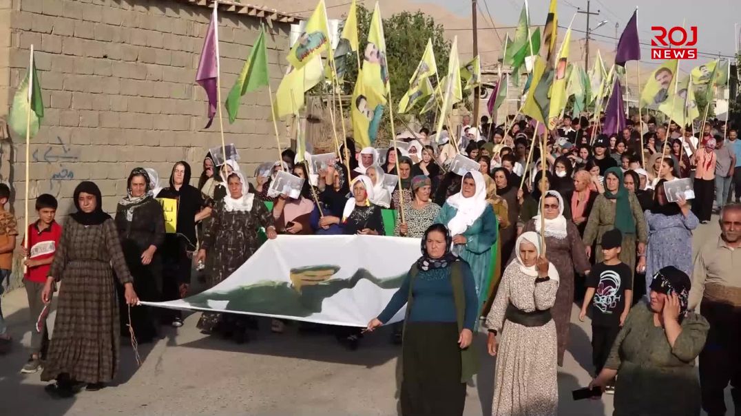 Xelkê Mexmûrê li dijî rêgirî, girtin û zilma tê kirin, meşiyan