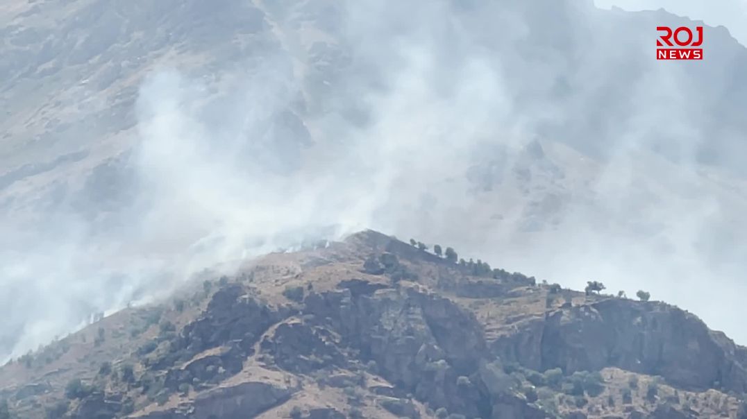 ماوەی دوو ڕۆژە چیای حەساری سەکران دەسووتێت
