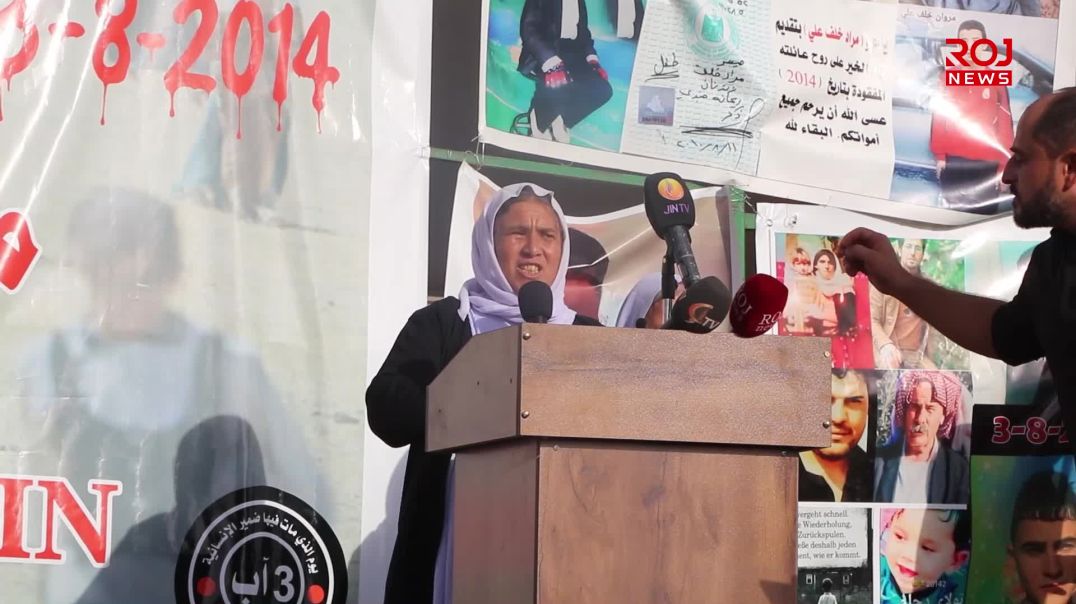 شنگال بە ڕێپێوانێکی جەماوەریی وەڵامی کۆمەڵكوژییەکەی دایەوە