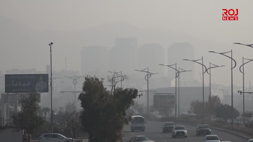 تەمومژ بەشێکی شەقامەکانی سلێمانی داپۆشیوە و ئاستەنگی بۆ شۆفێران درووستکردووە