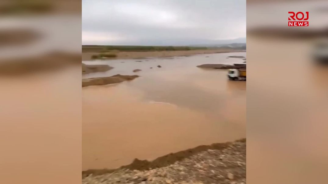 بەهۆی لافاوەوە ڕێگای نێوان کەلەکچی بۆ بەردەڕەش داخرا