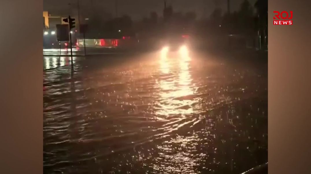 لە چەند گەڕەكێكی هەولێر لافاو درووستبووە