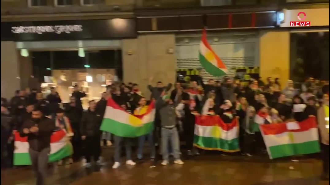 خۆپیشاندانی فراوان لە بەریتانیا بۆ پشتیوانی ڕۆژئاوا بەڕێوەچوو