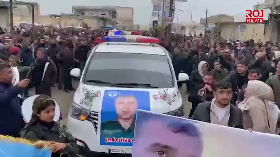 مەراسیمی بە خاکسپاردنی تەرمی زیاد حەلەب لە کۆبانێ بەڕێوەچوو