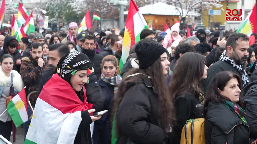 ڕێپێوانی گەورەی خەڵکی سلێمانی بۆ پشتیوانی ڕۆژئاوا کۆتاییهات