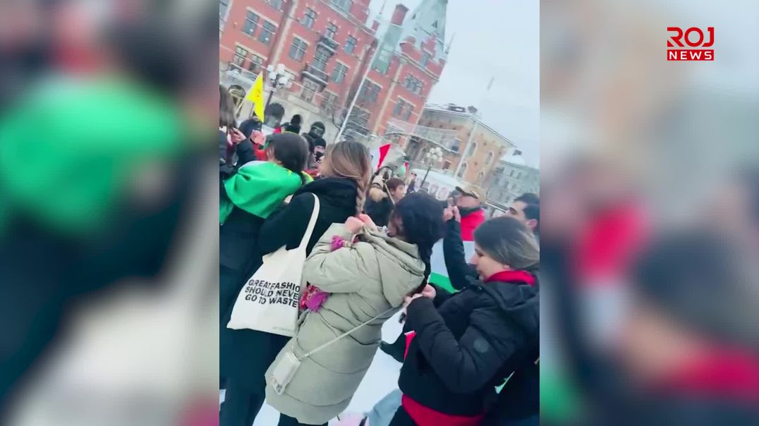 کوردستانیان لە سوێد بۆ پشتیوانی ڕۆژئاوا ڕژانە سەر شەقام