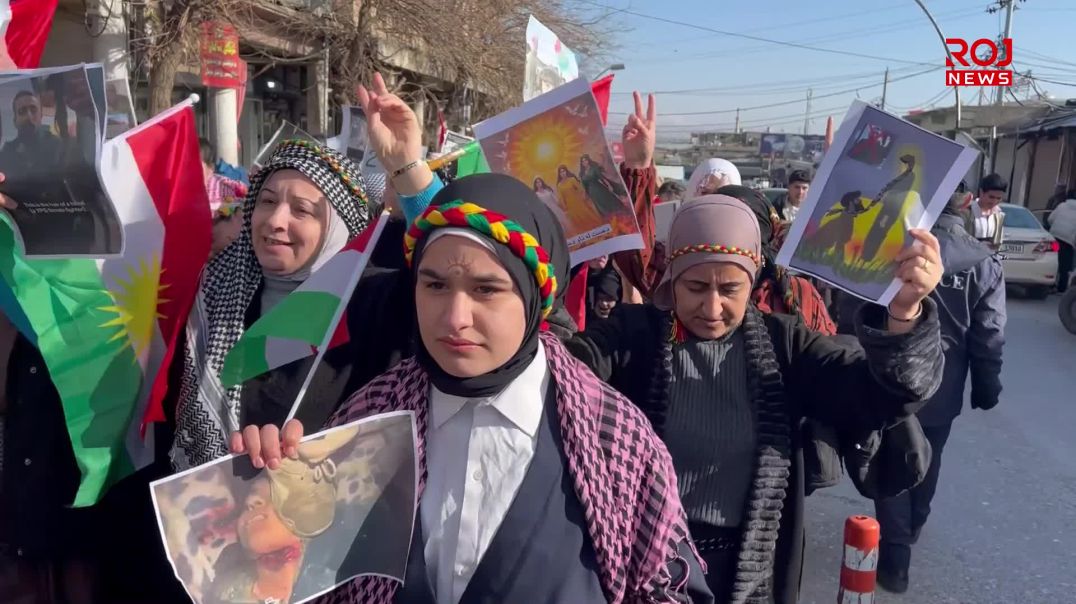 لە کۆیە نمایشی کەزی و ڕێپێوانی ژنان بۆ پاڵپشتی ڕۆژئاوا بەڕێوەچوو