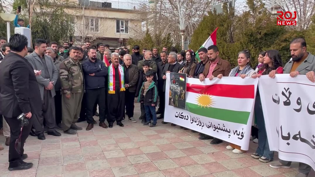 خەڵکی کۆیە بۆ پشتیوانی ڕۆژئاوا و ڕۆژهەڵات ڕێپێوانیان کرد