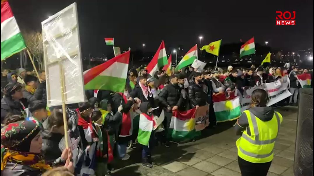 .⁣کوردانی سکۆتلاند دژی هێرشەکانی سەر ڕۆژئاوا خۆپیشاندانیان کرد