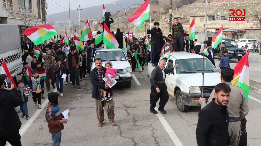 خەڵکی سەرووچاوە بۆ پاڵپشتی ڕۆژئاوا ڕێپێوانێکیان ئەنجامدا