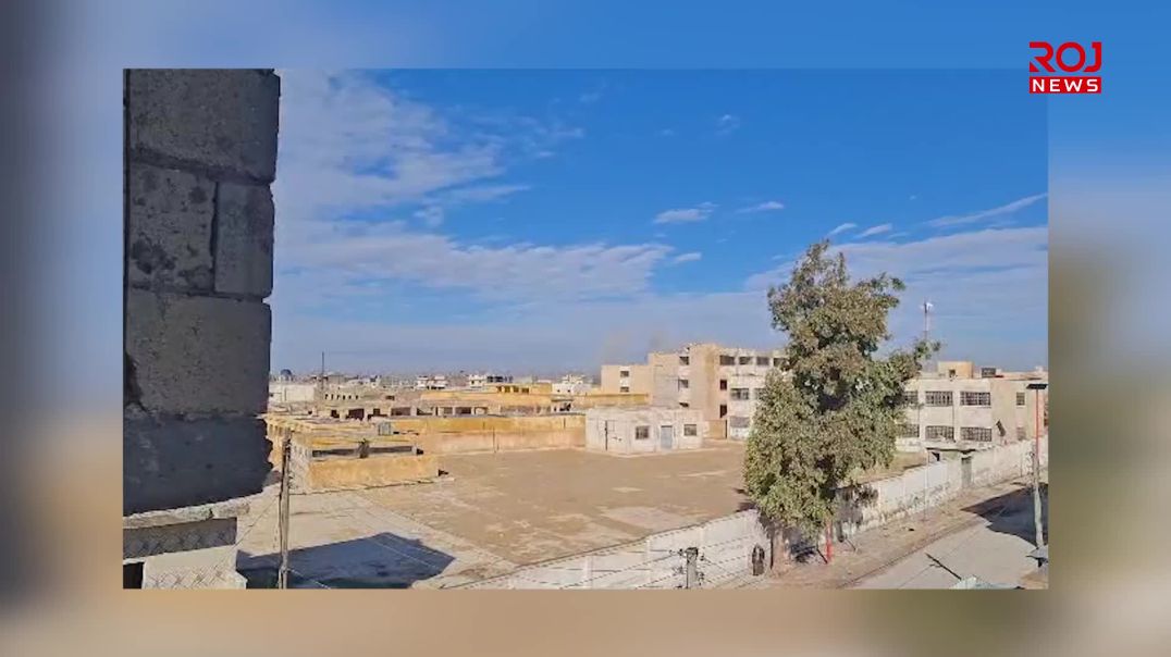 چەتـ.ـەکانی حکومەتی کاتیی سوریا ناوەندی شاری دێرحافر تۆپباران دەکەن