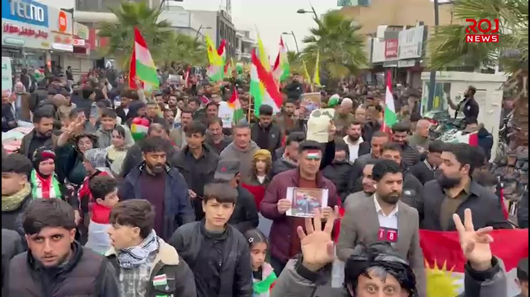 گەرمیانیەکان ڕژانە شەقام بۆ پشتیوانی بۆ ڕۆژئاوای کوردستان