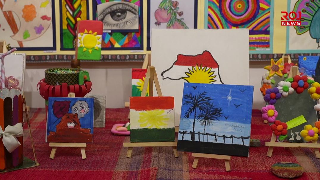 لە سلێمانی پێشانگایەک بۆ پشتیوانی ڕۆژئاوای کوردستان کرایەوە