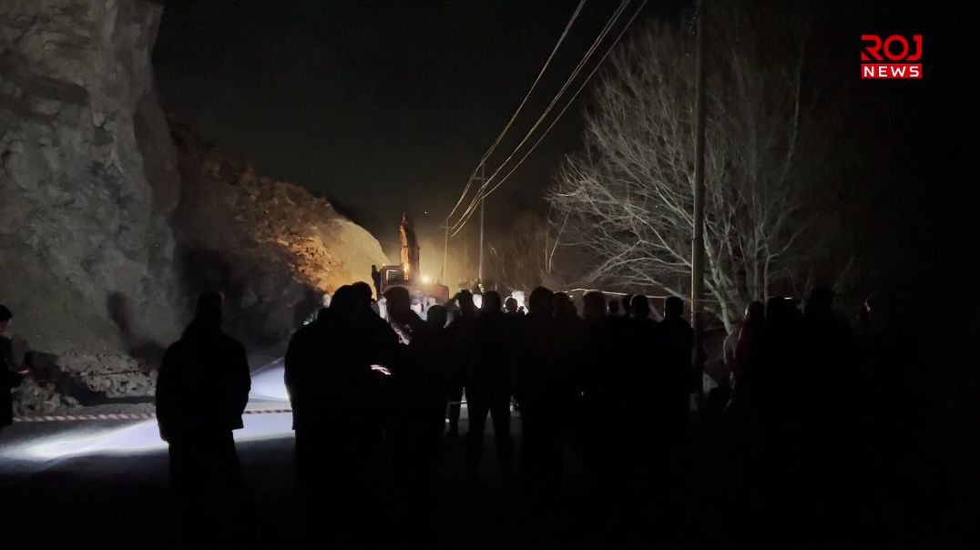 داڕمانی شاخێک ڕێگای سەرەکی نێوان چۆمان و سۆرانی داخست