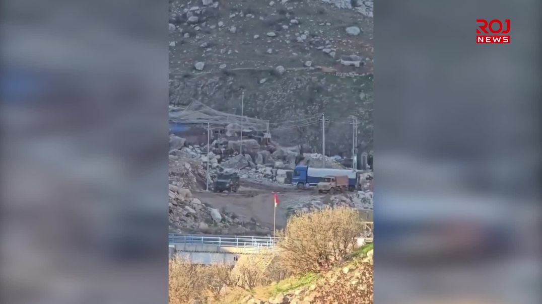 دەوڵەتی داگیرکەری تورک ڕێگای سەربازی لە دێرەلووک دروست دەکات فف