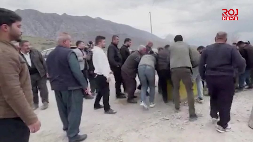 خەڵکیی بەرگارێ ڕێگای ئامێدی بۆ دێرەلۆکیان داخست و گەڕانەوە گوندەکانیان