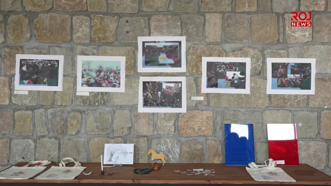 لە سلێمانی پێشانگایەکی شێوەکاری بۆ پشتیوانی بەرخۆدانی ڕۆژئاوا کرایەوە