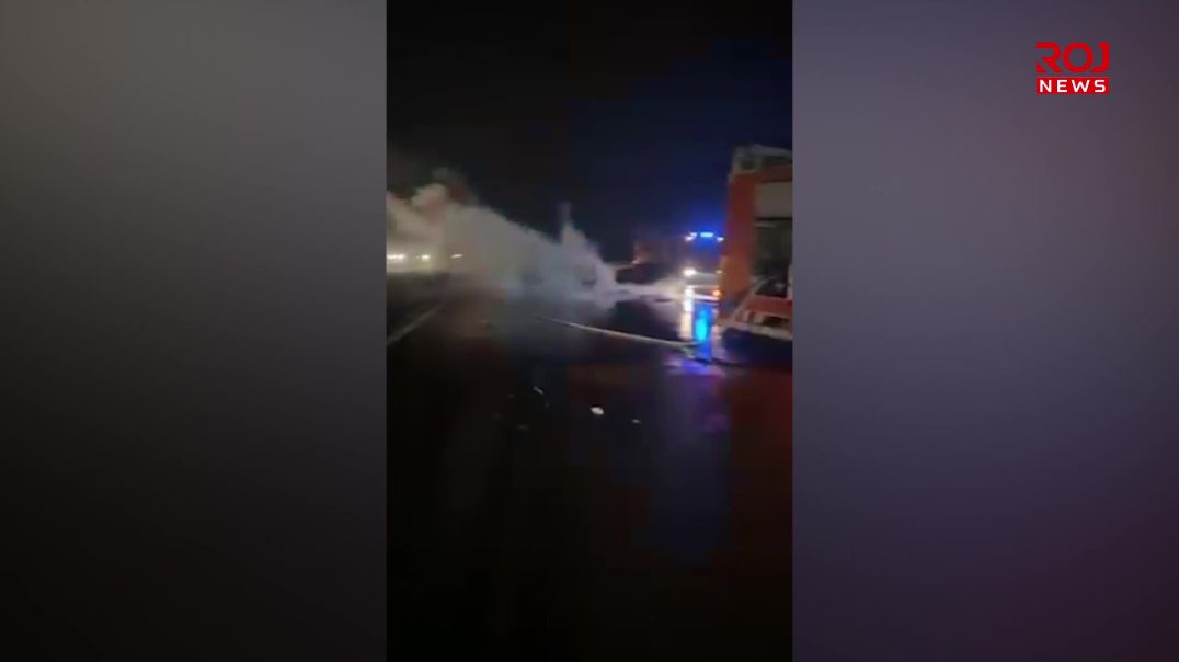 لە نزیکی بازگەی کەڵەوانان ئۆتۆمبێلێک گڕی گرت