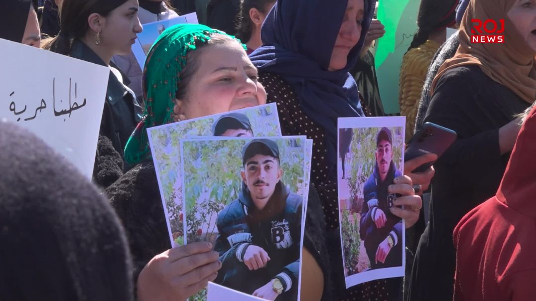 مسيرة احتجاجية في قامشلو من اجل ملف الاسرى والمفقودين
