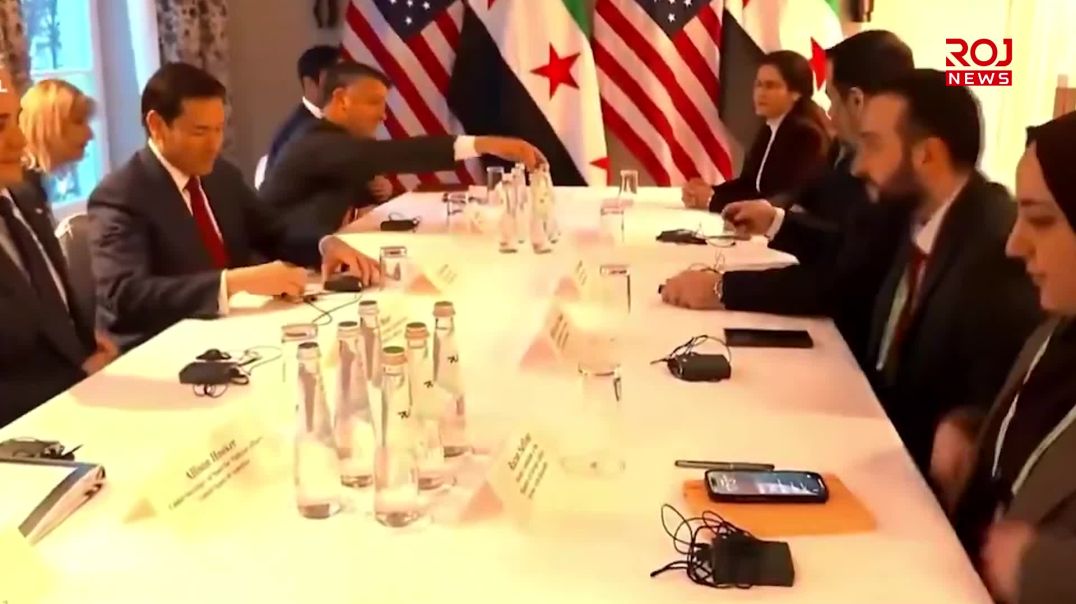 ئیلهام ئەحمەد و مەزڵووم عەبدی لەگەڵ وەزیری دەرەوەی ئەمریکا کۆبوونەوە