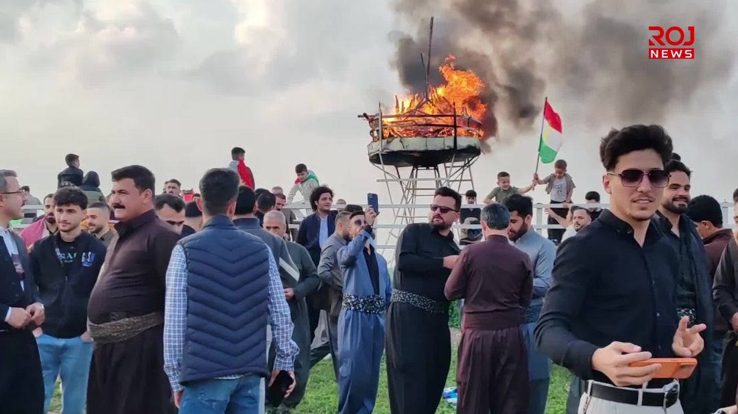 لەسەر قەڵای کەرکووک ئاگری نەورۆز کرایەوە