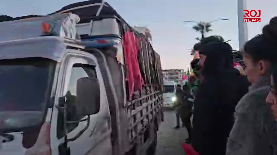 یەکەمین کاروانی ئاوارەکانی عەفرین گەیشتنەوە زێدی خۆیان