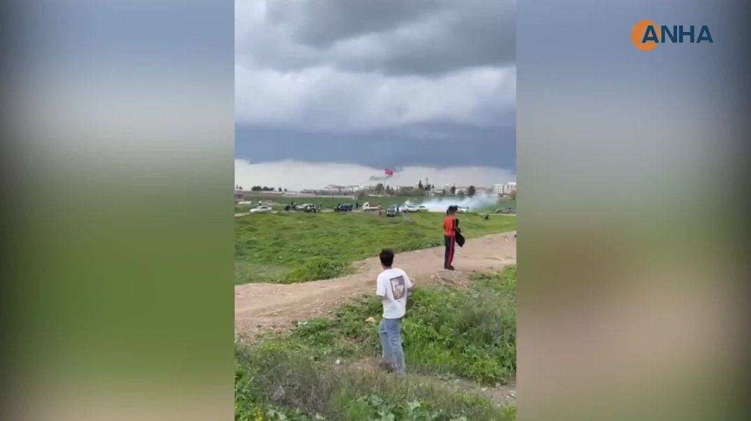 سەربازانی دەوڵەتی تورک گازی فرمێسکڕێژیان ئاراستەی دانیشتووانی قامیشلۆ کرد