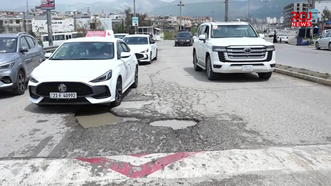 سلێمانی؛ تێکچوون و خراپی ڕێگاوبانەکان شۆفێرانی نیگەران کردووە