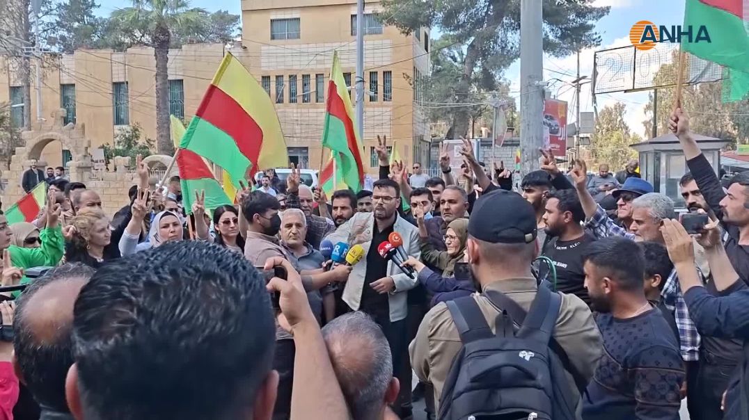 لەبەردەم دادگای قامیشلۆ دژی سڕینەوەی زمانی کوردی ناڕەزایەتی بەڕێوەچوو
