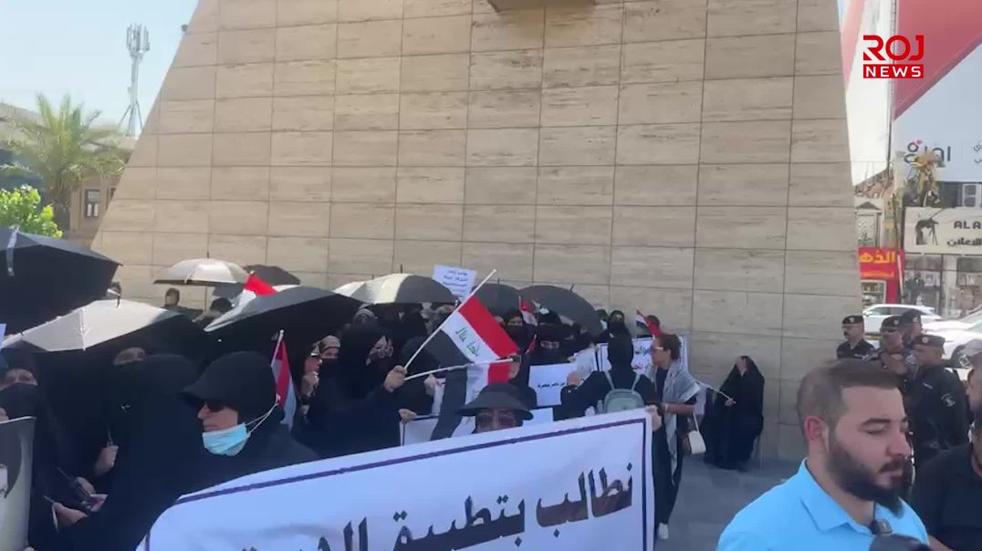 احتجاج النساء المطلاقات في العاصمة بغداد