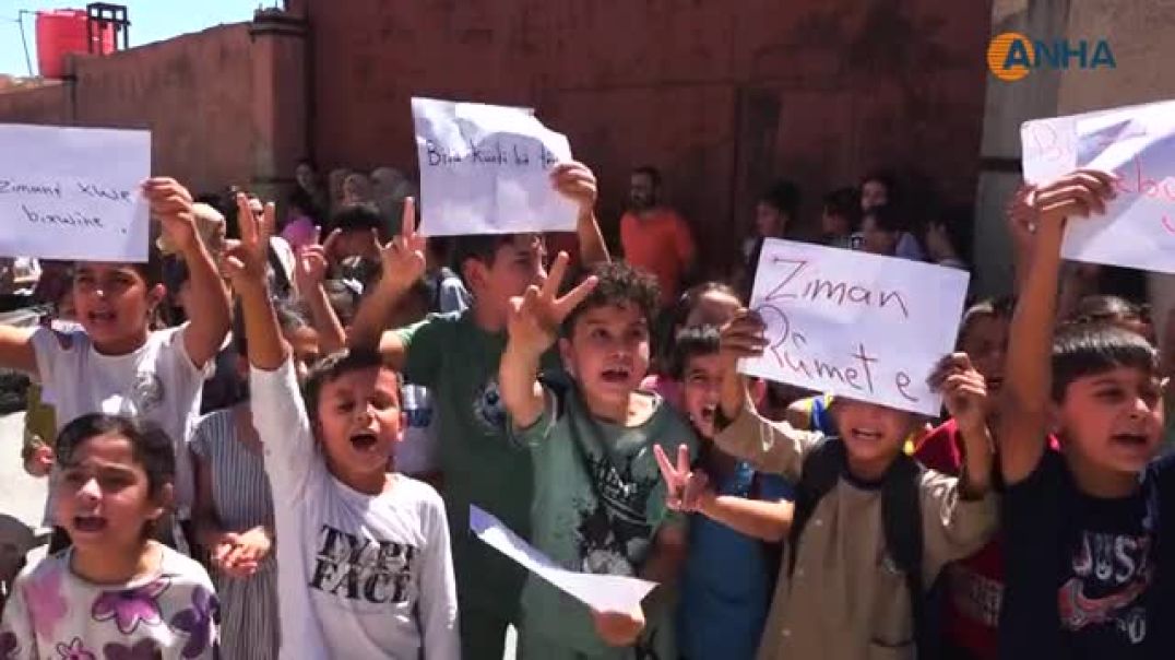 لە حەسەکە و کۆبانێ خوێندکاران داوای خوێندن بە زمانی کوردییان کرد