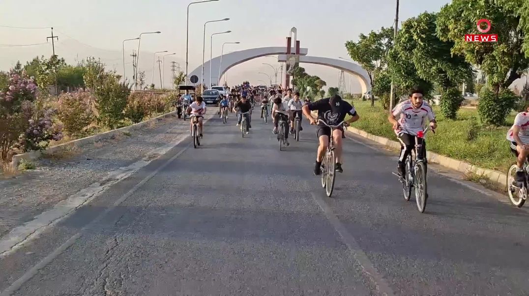 لە قەڵادزێ پێشبڕکێیەکی پاسکیلسواری ئەنجام درا